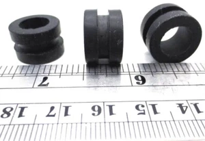 Ajuste de orificio de 1/2", buje de cableado de ojal de goma, se adapta a panel de 1/8" de grosor, tiene identificación de 3/8" - Imagen 1 de 12