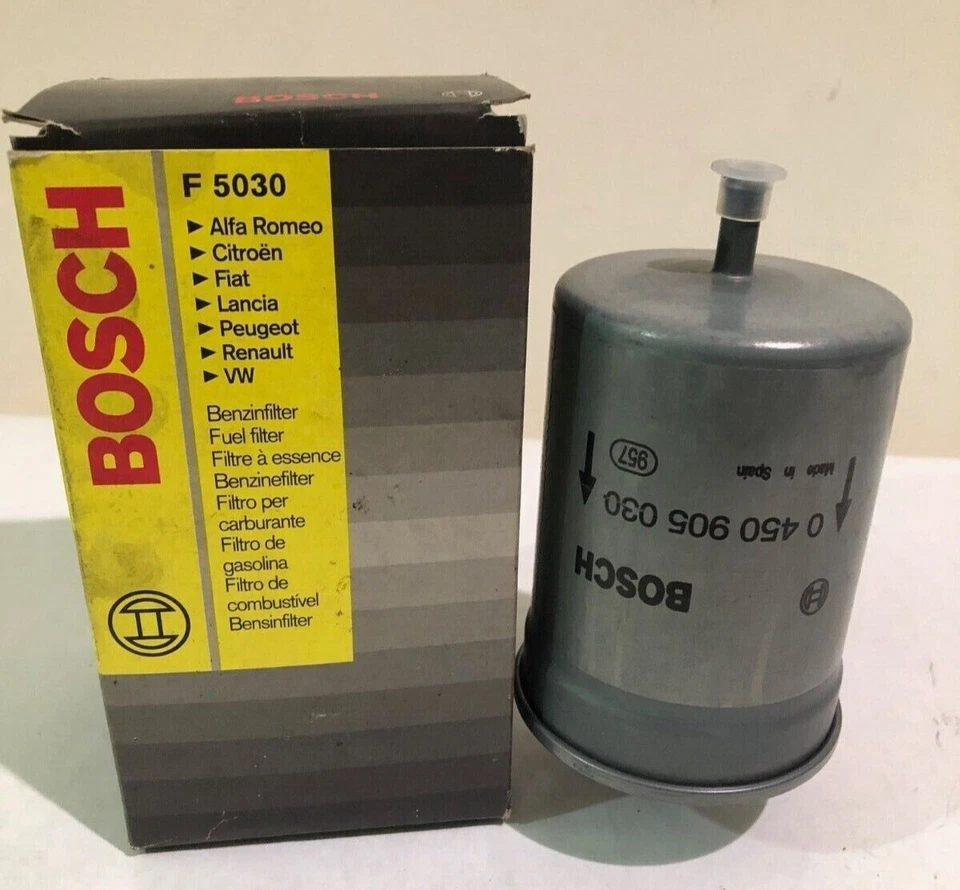 Топливный фильтр для бензина Bosch F5030 подходит для некоторых моделей Mercedes-Benz Volkswagen Audi - Изображение 1 из 4