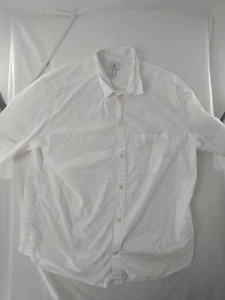 H&M Shirt Men’s Size XXL Casual Button Down White Short Sleeve Collared - Picture 1 of 4