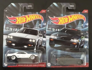 Hot Wheels Nightburnerz 88 Honda CR-X Nissan Skyline 2000 Turbo RS KDR30 2 Cars - Picture 1 of 7