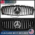 Chrome GT Style Grille W/LED For Benz CLA-Class W117 2013-2019 CLA180 CLA200 250 Mercedes-Benz CLA