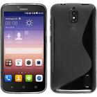 Silicone Case for Huawei Y625 clear S-STYLE +2 Protector