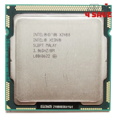Intel Xeon X3480 SLBPT 3.06GHz 8MB Quad Core LGA 1156 Server Processor CPU 95W - Image 1 of 2