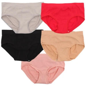 5 Pcs Seamless Panties Women Underpants Middle Waist Panties Briefs Women - Picture 1 of 12