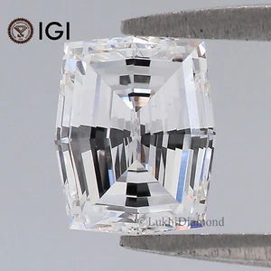 1.65 CT IGI Certified Cushion Cut Diamond White -E Color VS1 Clarity Lab Diamond - Picture 1 of 10