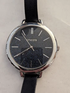 Chico's Sparkly Navy Uhr 8" Zifferblatt 1,5" braucht neue Batterie - Bild 1 von 2