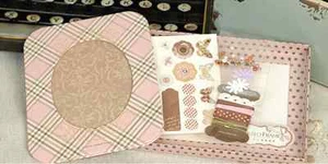 18 x 14cm DIY Make Your Own Pink Tartan Photo Frame with Ribbon Embellishments - Picture 1 of 11