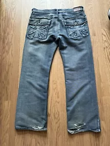 Jeans Hollywood vintage uomo taglia 40 x 31 tasca posteriore incrociata The Jean People - Foto 1 di 8