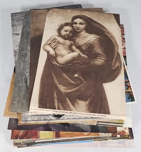 Lot of Prints of Vintage Art for Framing Ephemera Religious Landscape Mona Lisa - Picture 1 of 11