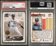 1999 Pacific Paramount Opening Day FRANK THOMAS 52/74 WHITE SOX HOF PSA 9 POP 1