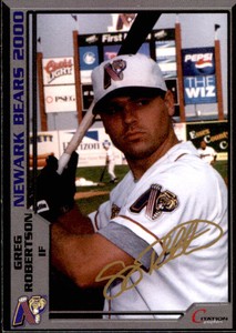 2000 Newark Bears Citation Graphics #23 Greg Robertson Williamsport Pennsylvania