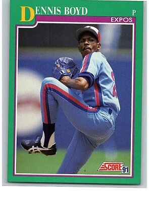 1991 Score Baseball Card Single - #202 Oil Can Boyd - Image 1 of 2