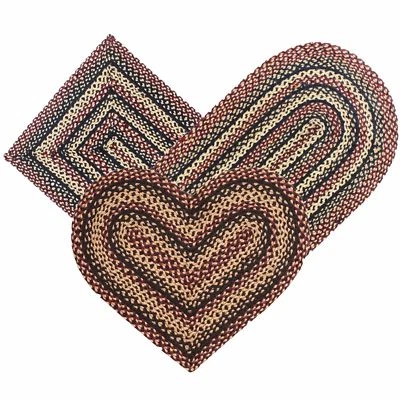 Blackberry Braided Area Rug By IHF Rugs. Oval & Rectangle. Many Sizes.  - Image 1 of 4