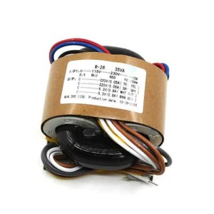 1PC 35W R-CORE TRANSFORMER For Preamp 115V 230V OUTPUT: 220V+220V 6.3V+6.3V - Picture 1 of 4