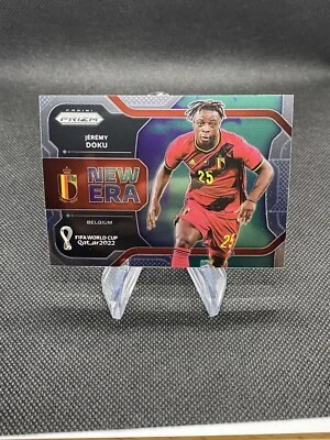 Jeremy Doku 2022 Prizm FIFA World Cup New Era Insert Card #36 Belgium - Image 1 of 4