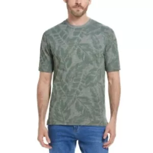Weatherproof Vintage Men's Green Micro Stripe Slab Jersey Printed Top XXL - Picture 1 of 10