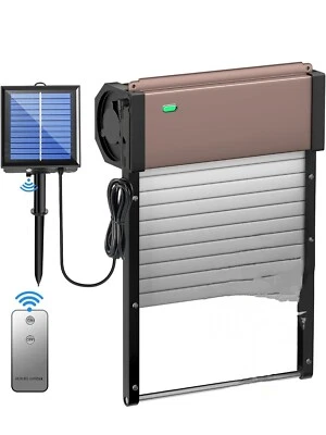 Automatic Chicken Coop Door, Solar Powered Chicken Door with Timer & Light, New - Image 1 of 3