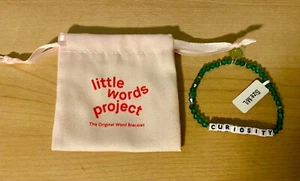 Authentisches Little Words Project CURIOSITY Perlenarmband Größe M/L neu mit Etikett grün - Bild 1 von 6