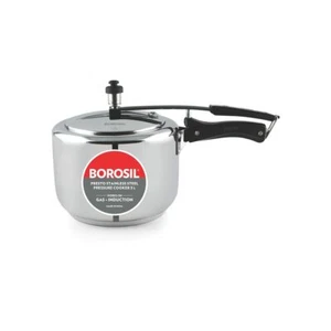 Borosil Presto Induction Base Stainless Steel Pressure Cooker, 3L - Free Shippng - Picture 1 of 5