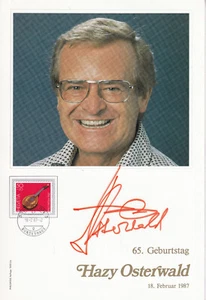 Philswiss Autogramm - Hazy Osterwald - limitiert - Bild 1 von 1
