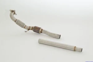 Tubo descendente FMS 3 pulgadas 76 mm + acero inoxidable HJS-Kat VW Jetta frontal (1 km) 2.0tsi 147 kW - Imagen 1 de 2