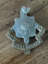 The Royal Sussex Regiment WW1 Cap Badge - Lovely Condition!