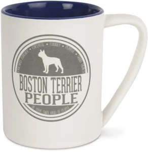 Boston Terrier Person Mug - 18oz Ceramic - Picture 1 of 1