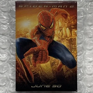 SPIDERMAN 2 Official Movie Promo Button Pin Back 2003 Marvel 3” - Picture 1 of 2