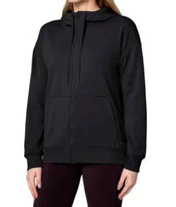NWT MONDETTA 1619656 BLACK PEFORMANCE FULL ZIP HOODIE SZ M #J133 - Picture 1 of 4