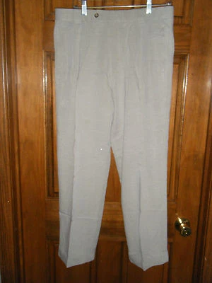 Pantalones para hombre Enro de ajuste clásico plisados con dobladillo delantero con puños - talla 34 X 30 Foto 1 de 2