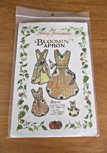 Vtg Paisley Pincushion BLOOMING APRON Sewing Pattern Mother/ Daughter UNCUT - Picture 1 of 1