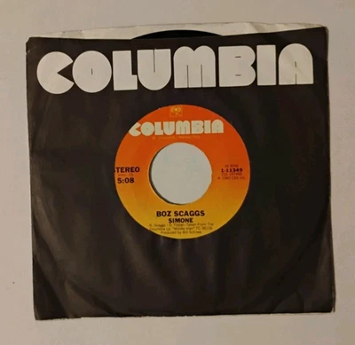 BOZ SCAGGS SIMONE/LOOK WHAT YOU'VE DONE TO ME 1980 45 rpm 7" Excellent Vinyl - Image 1 of 4