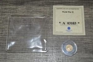 2001 American Mint Liberia $10 Dollars 0.5 Gram 14k Gold Pearl Harbor Coin COA ! - Picture 1 of 7