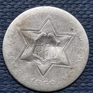 1856 Three Cent Piece 3c Silver Trime Better Grade #93504 - Picture 1 of 2