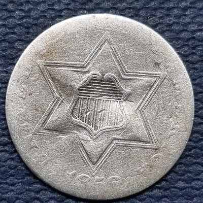 1856 Three Cent Piece 3c Silver Trime Better Grade #93504 - Image 1 of 2