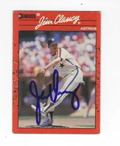 Autographed Signed JIM CLANCY Houston Astros 1990 Donruss Card #69 w/COA - Picture 1 of 1
