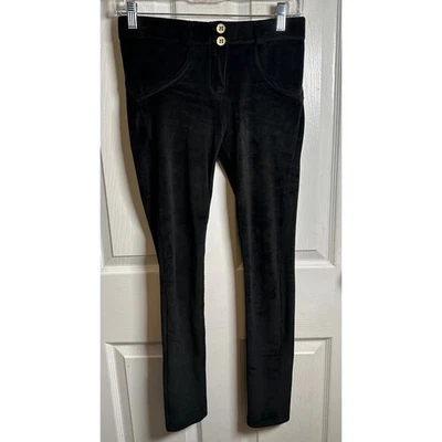Freddy WR.UP Velvet Effect Skinny Pants Trousers Jeggings Black Casual - Image 1 of 4