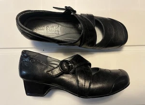 Zapatos Josef Seibel Marissa Mary Jane Talla 38 EE. UU. 7-7,5 Cuero Negro Minimalista - Imagen 1 de 11