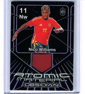 2024-25 Panini Obsidian Nico Williams Atomic Material Purple Jersey #'ed 36/50 - Picture 1 of 1