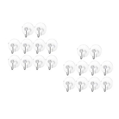 20 pcs Multipurpose Suction Cup Hooks Convenient Hooks Suction Cup Hanger - Image 1 of 4