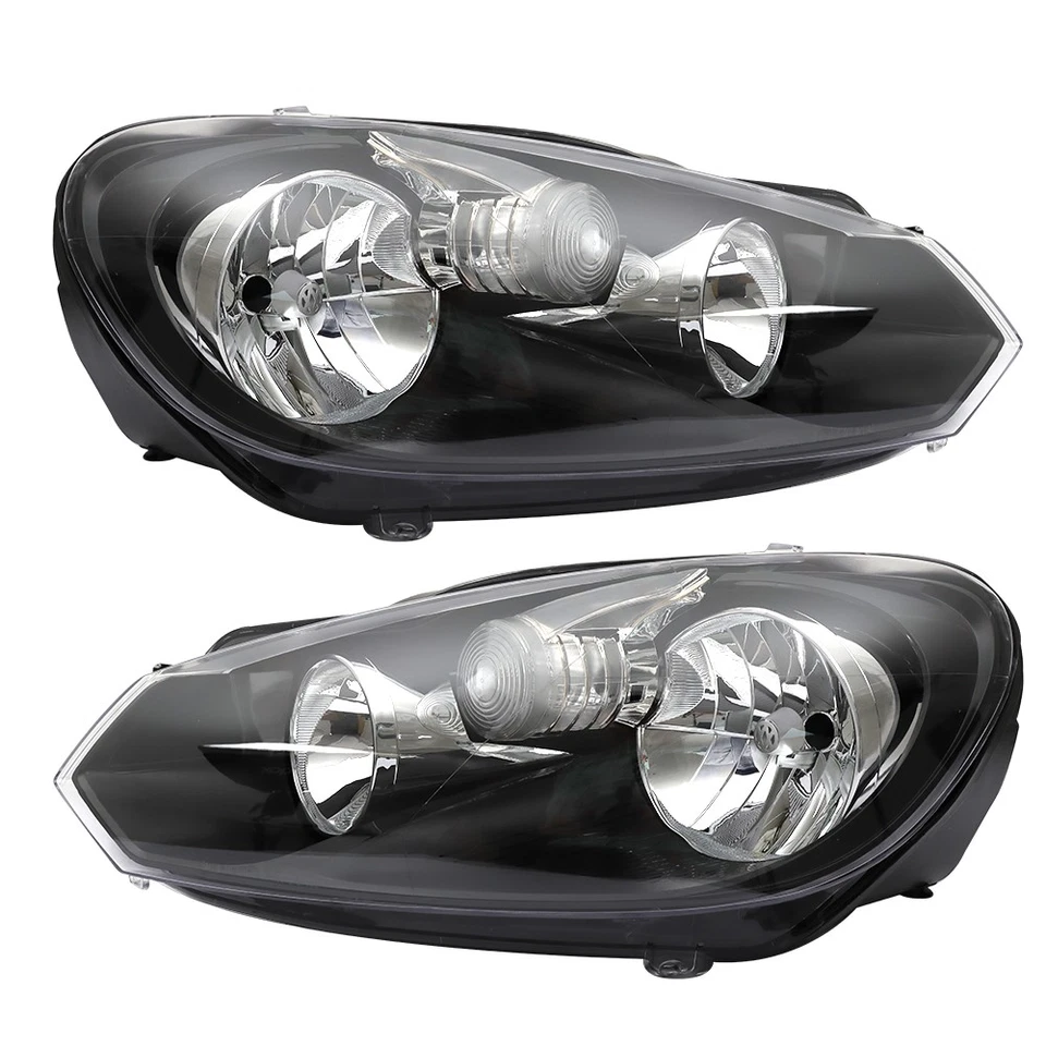 For Volkswagen Golf Jetta Sportwagen(MK6) 2010-212-2014 Pair Headlight Assembly Foto 1 de 4
