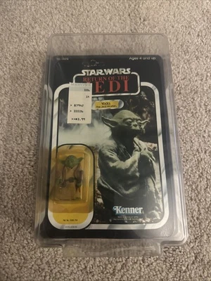 Kenner Star Wars ROTJ Yoda Jedi Maestro Serpiente Marrón 77 Espalda Sellada De Colección Foto 1 de 4