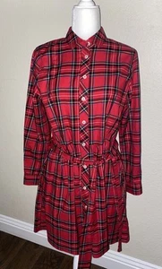 Vestido Camisa Cassie UNTUCKit Elástico Algodón Stewart Cuadros - Imagen 1 de 9