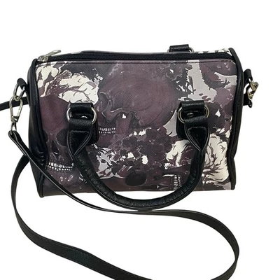 Cartera gótica asa superior bolso de mano punk cartera bolso calavera hombro bandolera bolsos Foto 1 de 4