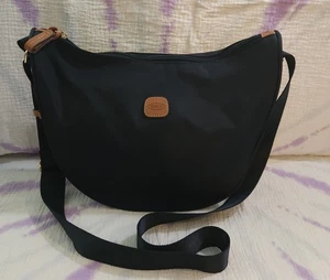 Bric's Milano Recycled Nylon Small Halfmoon Purse Deep Navy NWOT BXG45052 - Picture 1 of 23