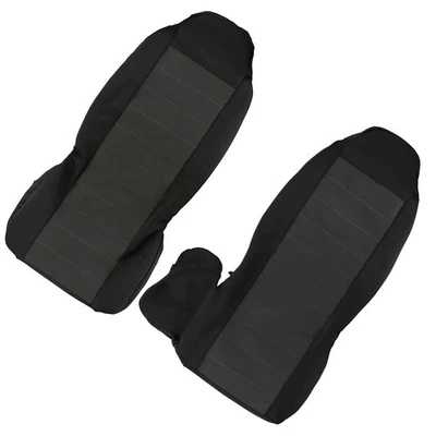 2 детали чехла на переднее автомобильное сиденье для FORD RANGER 2004-2012 60/40 высокая задняя темно-серая - Изображение 1 из 4