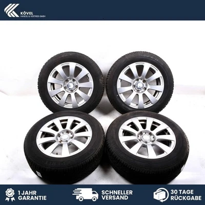 4x Komplett Winterräder Alufelgen Mercedes E-Klasse 7Jx16H2 ET38 A2124010002 - Bild 1 von 4