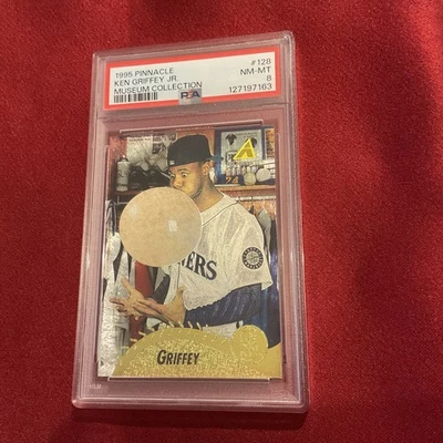 Pinnacle Ken Griffey Jr 1995 #128 Bubble Gum Museum Collection SP PSA 8 Foto 1 de 2