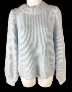 Women's Michael Michael Kors Blue Wool Alpaca Blend Sweater Size M NWTS - Picture 1 of 5
