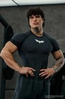 YoungLA 4259 Batman Black Compression T-Shirt Size XL NEW